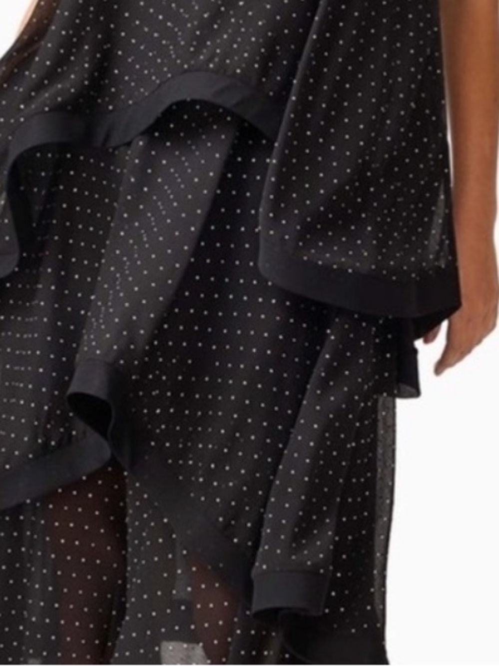 NEW Elliat Moss Tiered Embellished Gown in Black Size S - Picture 15 of 16